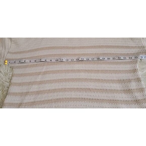 Time and True Sweater Short Sleeved Cotton Womens Small Striped Loose Fit EUC - Picture 9 of 10